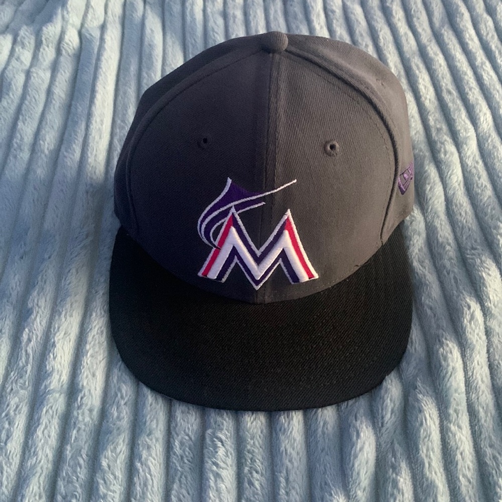 Miami marlins new era fitted hat